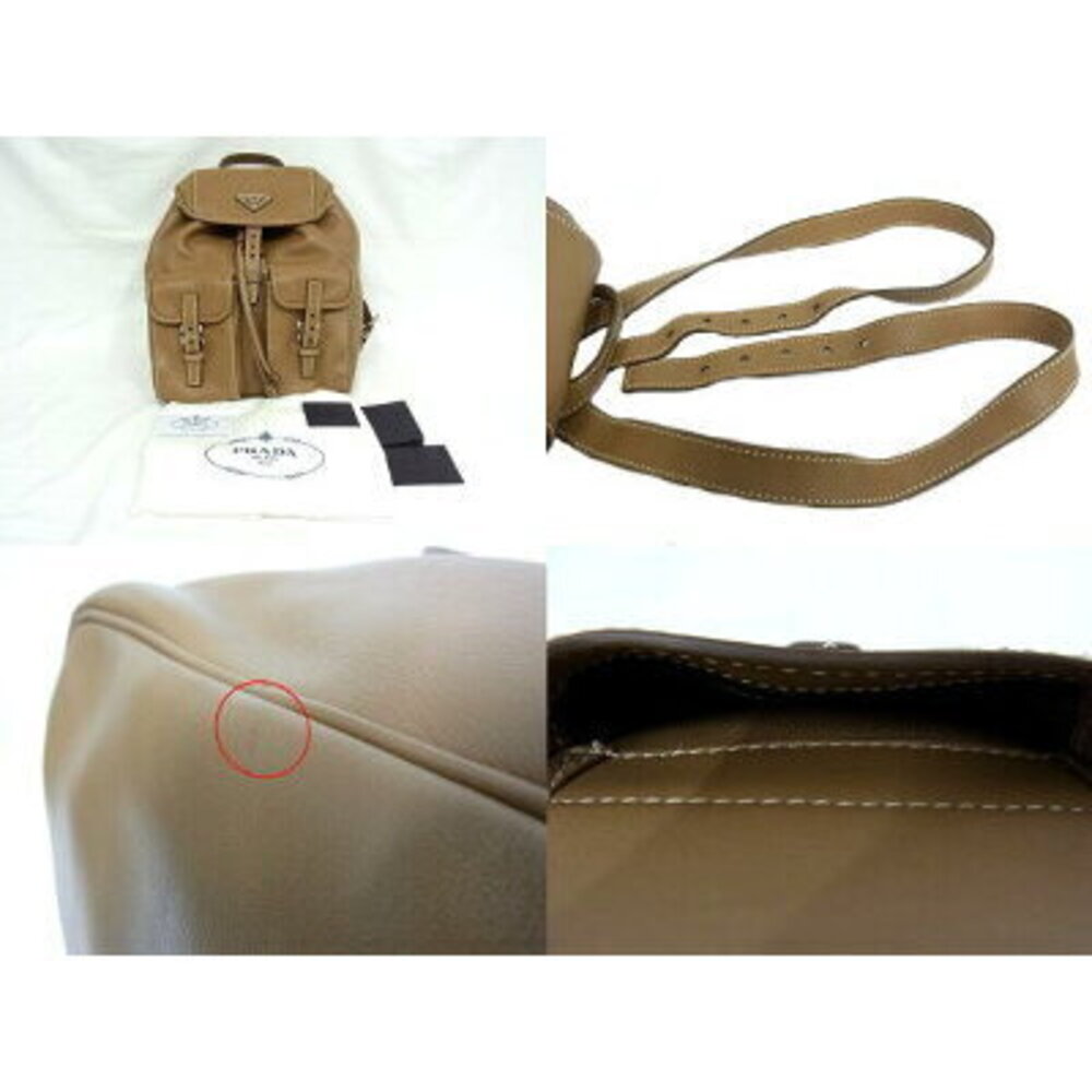 Prada Caramel Brown Leather Backpack - Picture 5 of 6